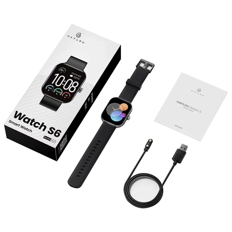 Relógio Smartwatch Haylou Watch S6 HF010 - Preto Bluetooth 5.3 - Imagem 3