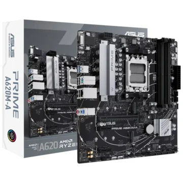 Placa Mãe ASUS Prime A620AM-A Socket AM5 DDR5 AMD A620A Micro ATX