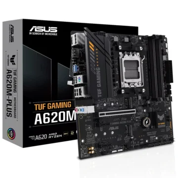 Placa Mãe ASUS TUF Gaming A620AM-PLUS Socket AM5 DDR5 AMD A620A 4 Slots DIMM DDR5