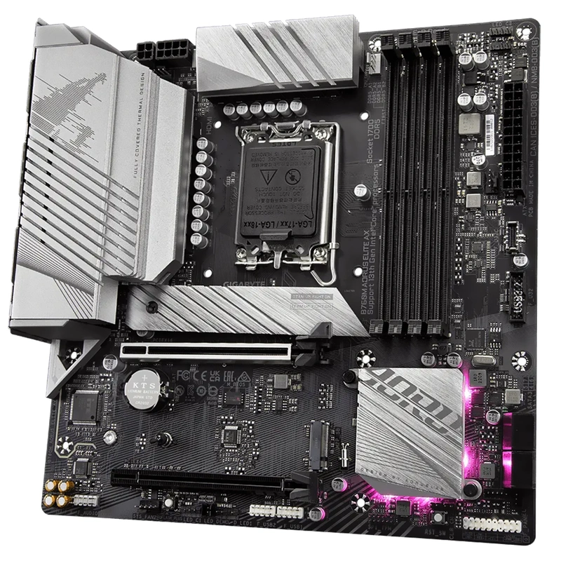 Placa Mãe Gigabyte B760M AORUS Elite AX Socket LGA 1700 DDR5 Intel B760 - Imagem 3