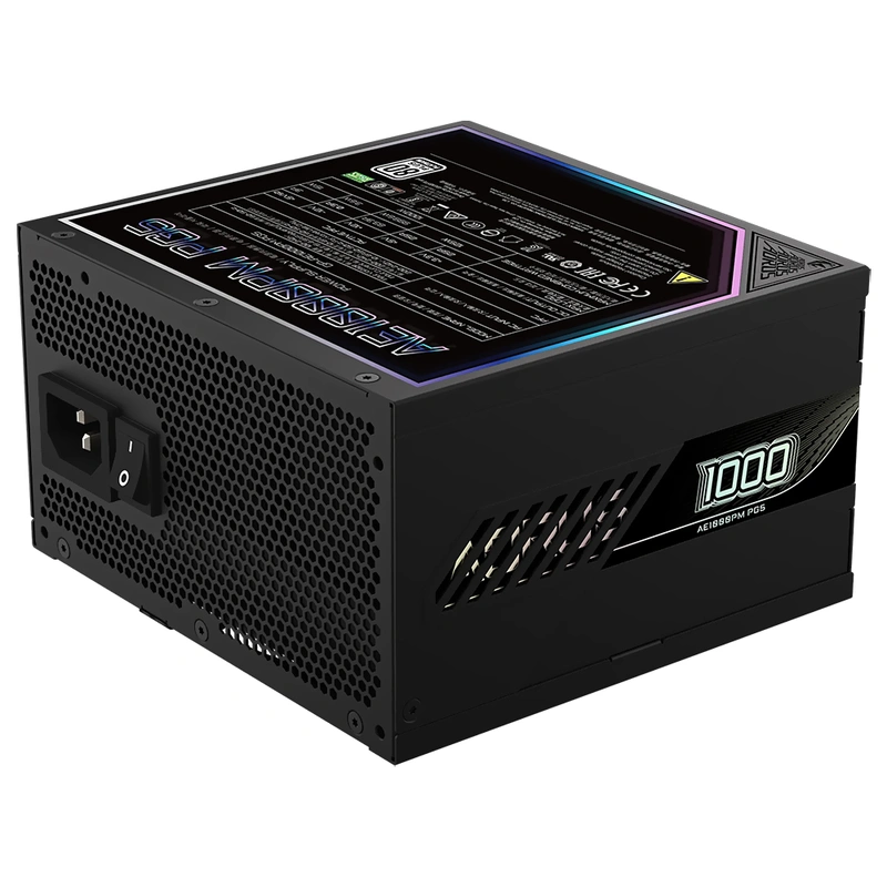 Fonte Gigabyte AORUS Elite GP-AE1000PM PG5 1000W ATX 3.1 Modular 80 Plus Platinum Bivolt - Imagem 3