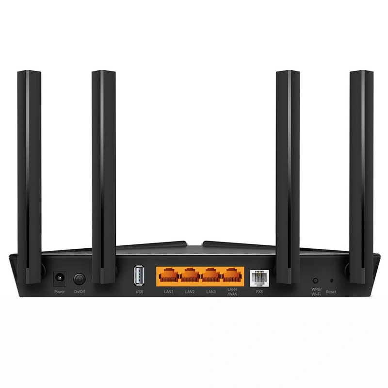 Roteador Tp-Link XX230V AX1800 Gpon Dual Band 2.4GHz 5GHz Wi-Fi 6 4 Antenas - Preto - Imagem 3