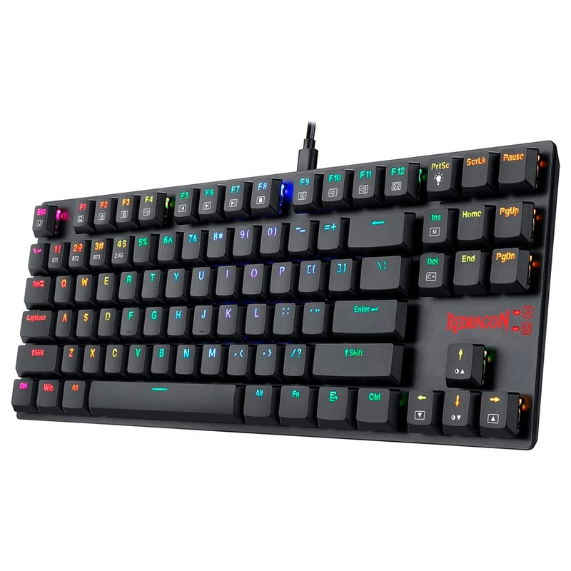 Teclado Gamer Mecânico Redragon K607P-KBS APS Pro Wireless RGB Blue Inglês - Preto - Imagem 2