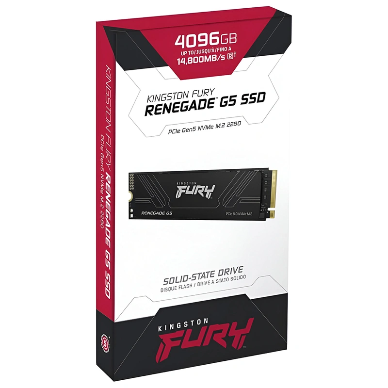 SSD Kingston M.2 4TB Fury Renegade G5 NVMe - SFYR2S4T0 PCIe 5.0 x4 NVMe - Imagem 2