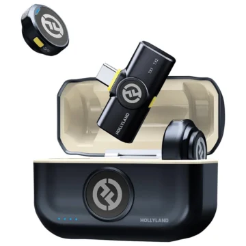 Microfone Hollyland Lark M2 Lavalier Wireless Type-C - Shine Charcoal USB-C