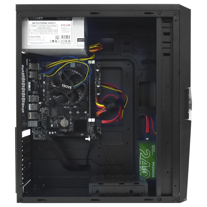PC Montado Intel Core i3 3240 3.06GHz 8GB de RAM 240GB SSD + Mouse Teclado Mouse Pad Preto - Imagem 2