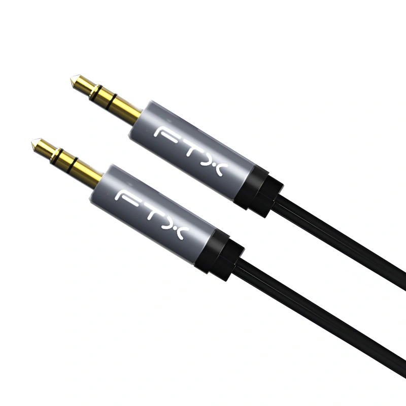 Cabo Auxiliar Áudio Estereo FTX CT-AV311-P11GN-SG3 3M 3.5MM - Preto 115809 - Imagem 2