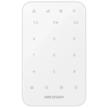 Teclado para Alarme Hikvision AX Pro Wireless - Branco (DS-PK1-E-WB)