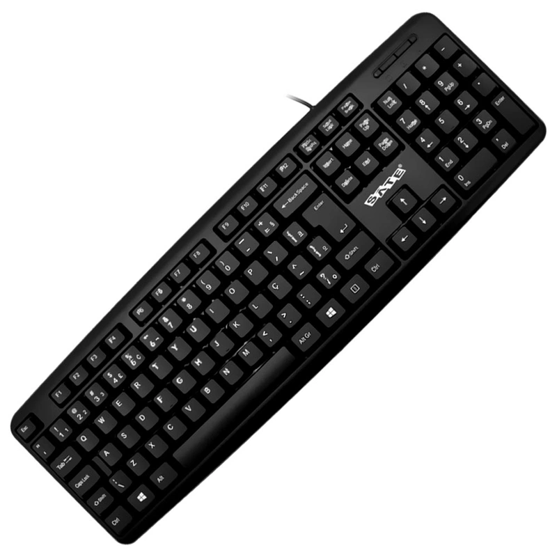 Teclado Satellite AK-910 USB Português - Preto Com fio - Imagem 2