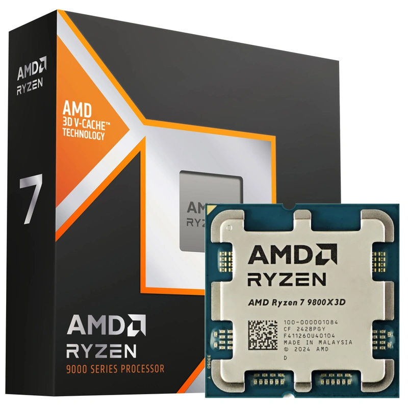 Processador AMD Ryzen 7 9800X3D Socket AM5 5.2 104MB Até 5.2GHz 8 núcleos