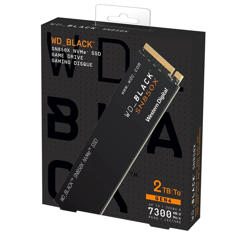 SSD Western Digital M.2 2TB SN850X Black NVMe - WDS200T2X0E-00BCA0 PCIe Gen 4 x4 - Imagem 3