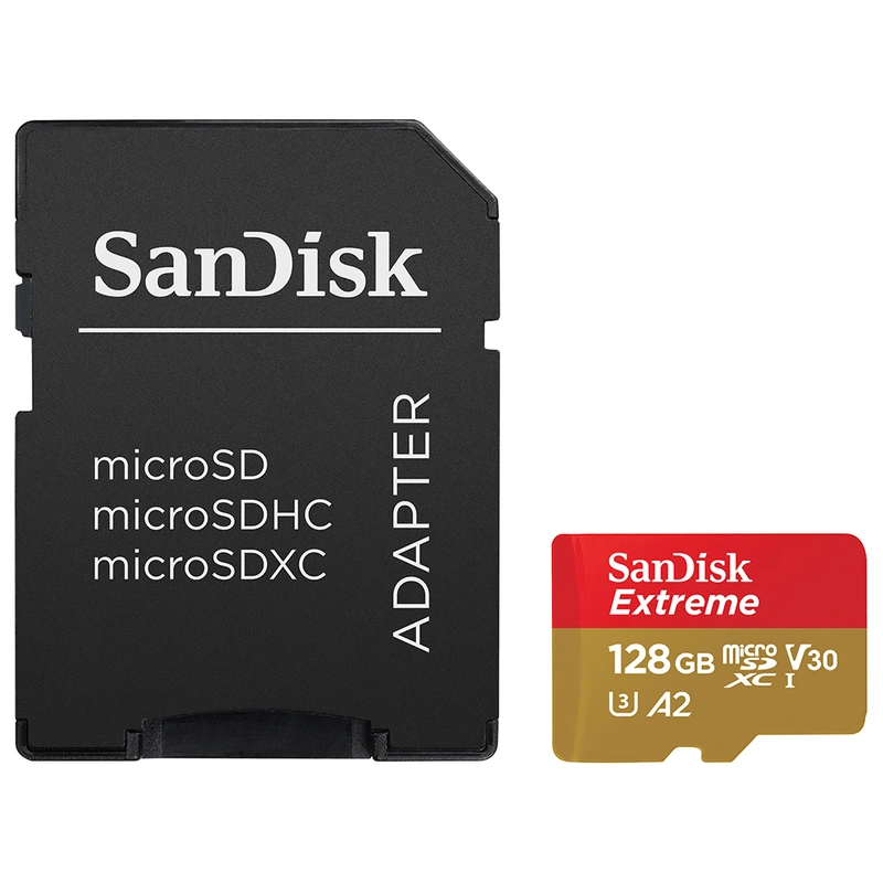 Cartão de Memória Micro SD SanDisk Extreme 128GB 4K - SDSQXA1-128G-GN6MA