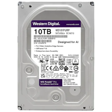 HD Western Digital 10TB WD Purple Pro 3.5 SATA WD102PURP