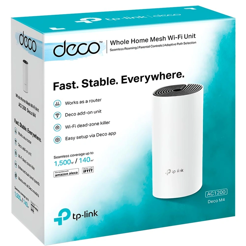 Roteador Tp-Link Deco M4 Whole Home Mesh Wi-Fi AC1200 Dual Band 2.4GHz 5GHz - Branco - Imagem 3