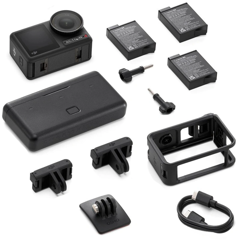 Câmera DJI Osmo Action 4 Adventure Combo AC003 IP68 Wi-Fi Preto - Imagem 4
