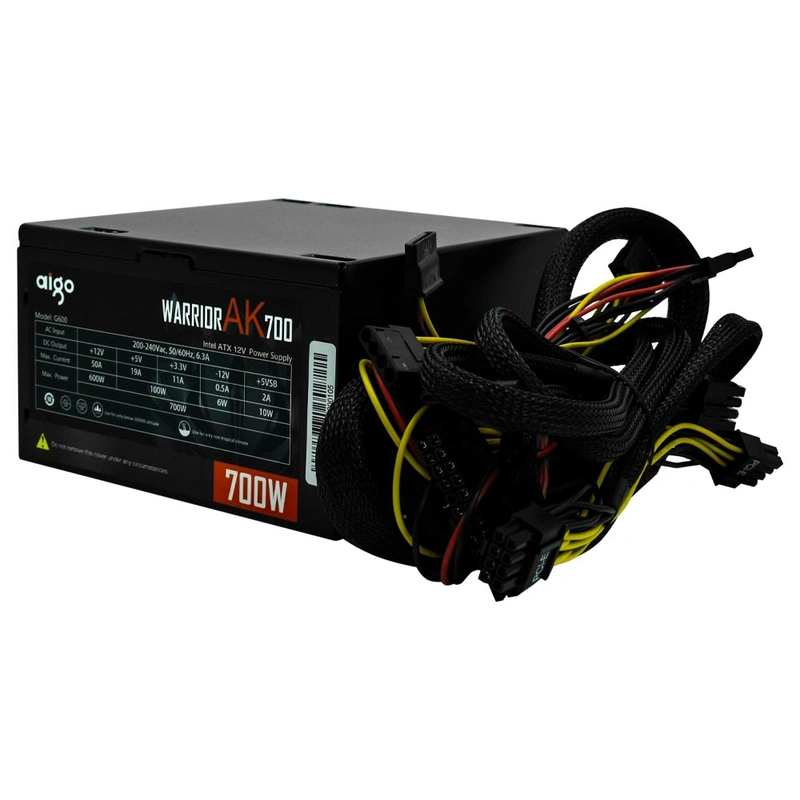 Fonte de Alimentação Aigo Warrior AK700 700W ATX Não Modular RGB 80% - Imagem 3