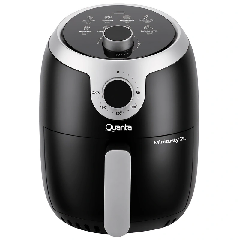 Fritadeira Elétrica Air Fryer Quanta QTAF230 2L 220V - Preto Minitasty