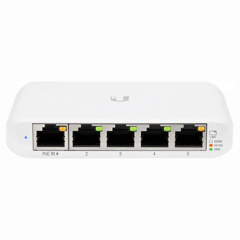 Hub Switch Unifi USW-FLEX-MINI BR Gigabit 5 Portas RJ-45 Poe 2.5W