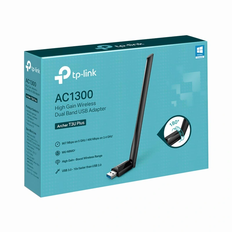 Adaptador Wifi Tp-Link Archer T3U Plus MU-MIMO Dual Band AC1300 2.4GHz - Imagem 3