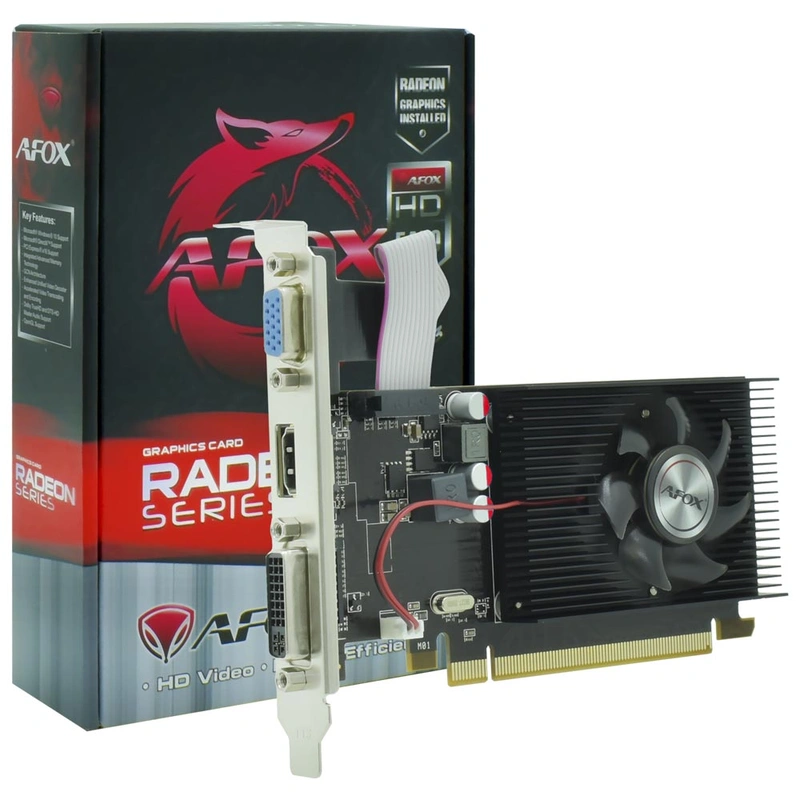 Placa de Vídeo AFOX 1GB Radeon HD5450 DDR3 - AF5450-1024D3L5 PCI Express 3.0