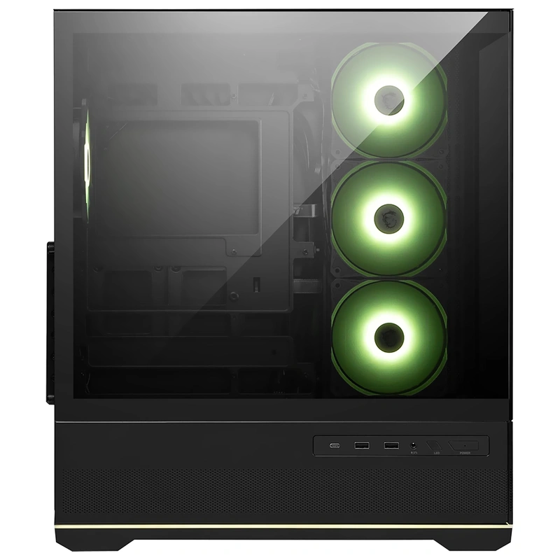 Gabinete Gamer MSI Mag Pano 110R PZ Micro ATX 4 Cooler ARGB - Preto Mid Tower - Imagem 2