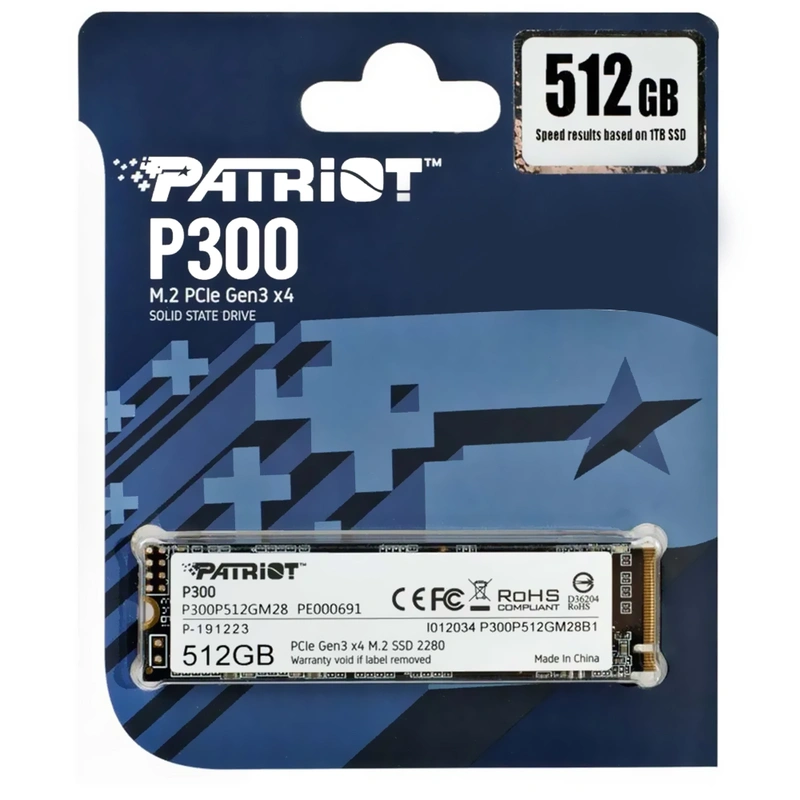 SSD Patriot M.2 512GB P300 NVMe - P300P512GM28 PCIe Gen 3 x4 - Imagem 4