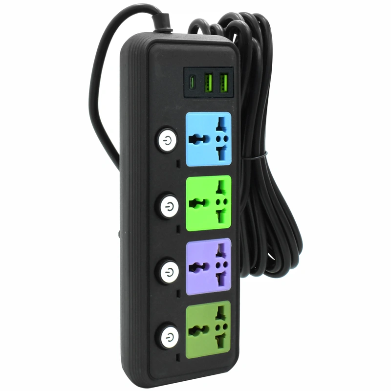 Filtro de Linha Satellite A-R342U 4 Tomadas 2 USB USB-C 2M - Imagem 2