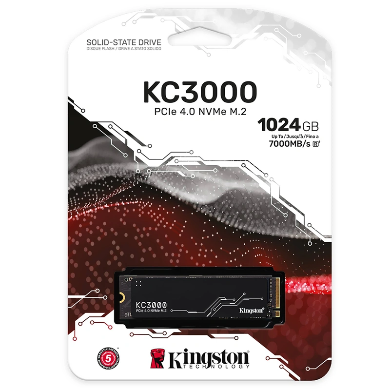 SSD Kingston M.2 1TB KC3000 NVMe - SKC3000S1024G PCIe Gen 4.0 x4 - Imagem 3