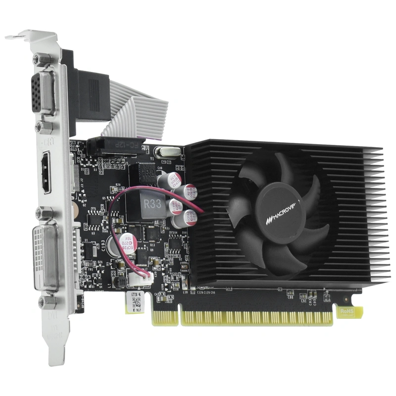 Placa de Vídeo Macrovip 4GB GeForce GT730 V2 DDR3 - Low Profile MV-GT730LP4GD3V2 - Imagem 2