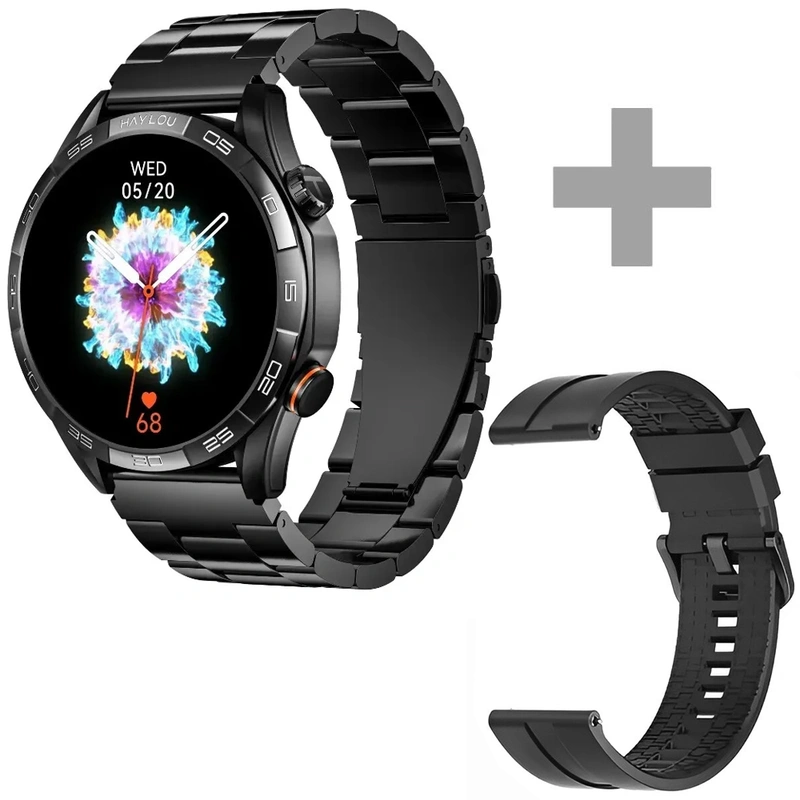 Relógio Smartwatch Haylou Solar 5 HF004 - Preto IP68 Bluetooth 5.3