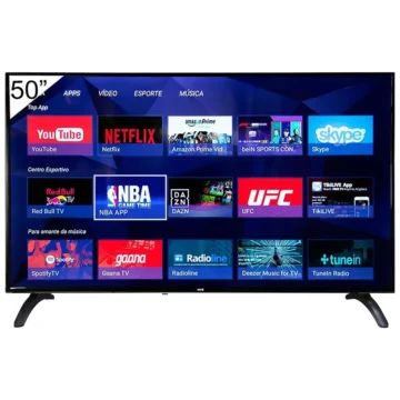 TV Smart HYE HYE50ATHQ 50 HYE55ATUH ISDB Preto