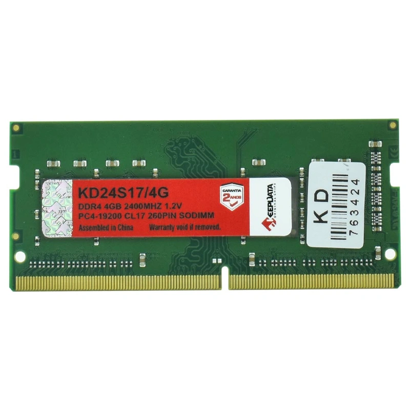 Memória RAM para Notebook Keepdata DDR4 4GB 2400MHz - KD24S174G SODIMM