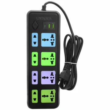 Filtro de Linha Satellite A-R382U 8 Tomadas 2 USB USB-C 2M Preto