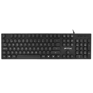 Teclado FTX K22 USB Português - Preto
