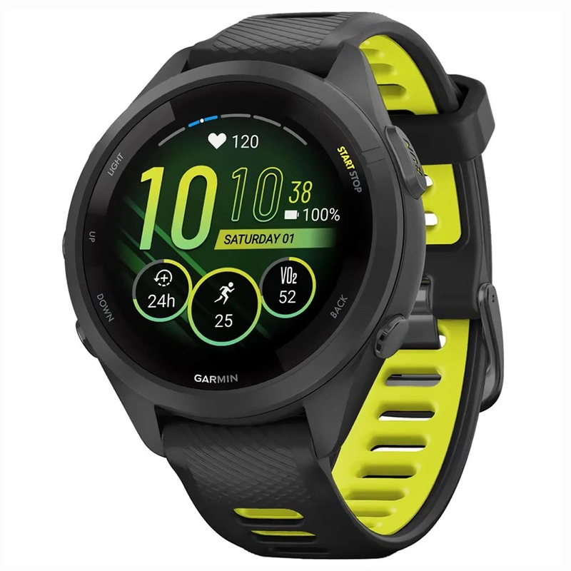Relógio Garmin Forerunner 265S - Preto (010-02810-03) 5 ATM Até 15 dias no modo Smartwatch