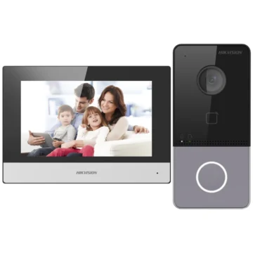 Vídeo Porteiro Hikvision DS-KIS603-P(C) IP Tela Touch 7