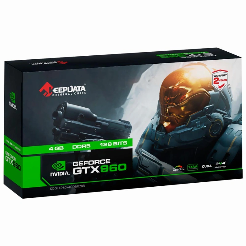 Placa de Vídeo Keepdata 4GB GeForce GTX960 GDDR5 - KDGTX960-4GD5128B Boost: 1085MHz - Imagem 3