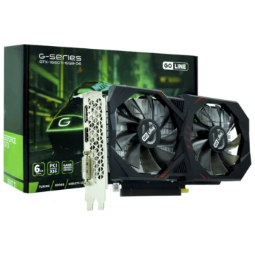 Placa de Vídeo Goline 6GB GeForce GTX1660TI GDDR6 - GTX-1660TI-6GB-D6 Boost: 1770MHz