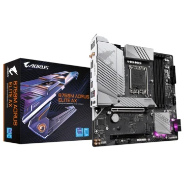Placa Mãe Gigabyte B760M AORUS Elite AX Socket LGA 1700 DDR5 Intel B760