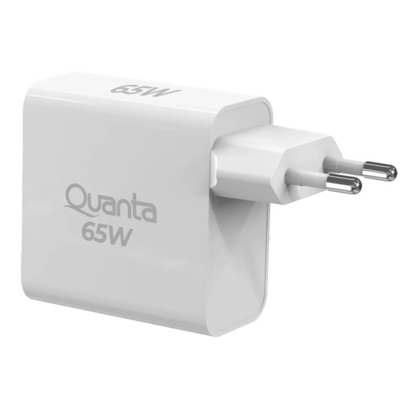 Carregador Tomada Quanta QTCRP65 USB USB-C 65W - Branco - Imagem 2