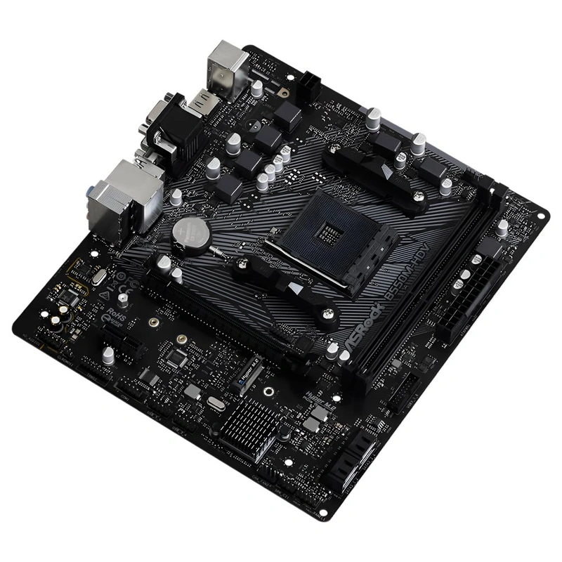 Placa Mãe ASRock B550M-HDV Socket AM4 VGA DDR4 AMD B550 Micro ATX - Imagem 2