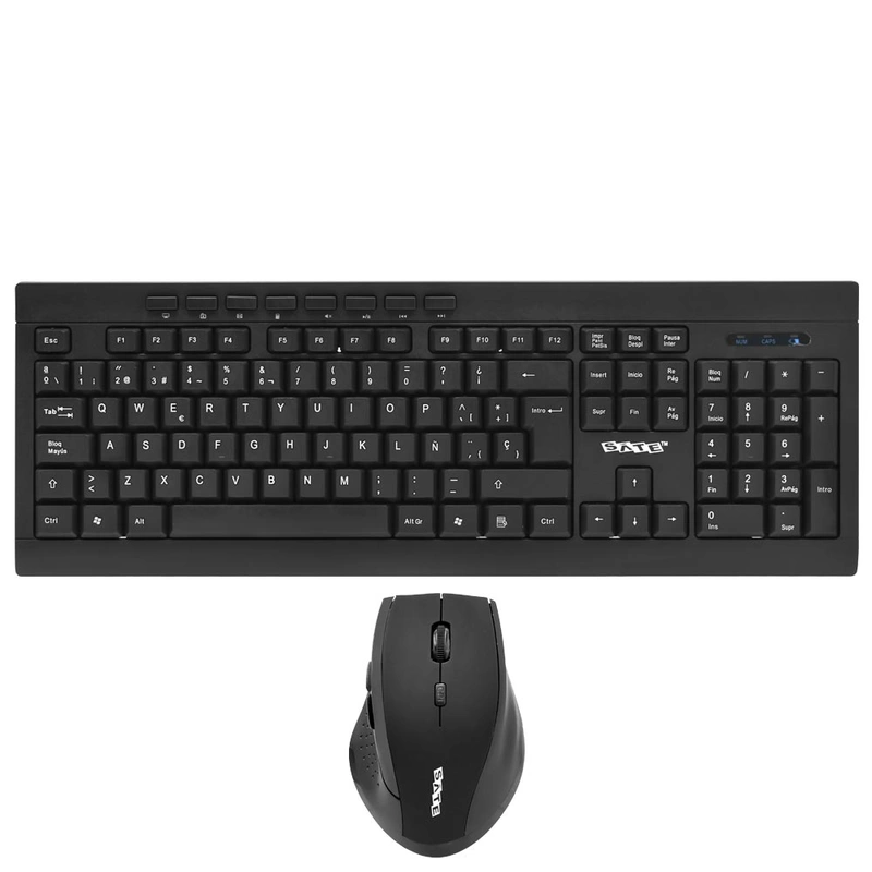 Teclado + Mouse Satellite AK-726G Wireless Espanhol - Preto Nano receptor USB