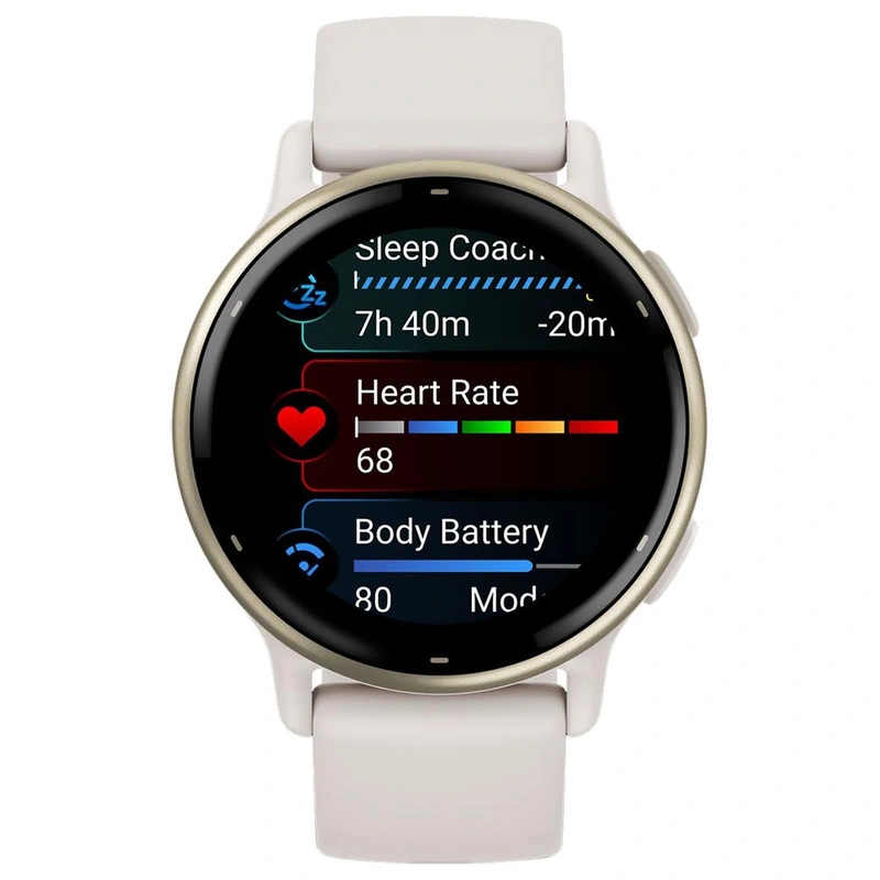Relógio Garmin Vivoactive 5 - Ivory (010-02862-11) Wi-Fi - Bluetooth - ANT+ - Imagem 2