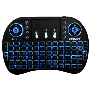 Teclado Satellite AK-724G Mini Smart Wireless Backlight - Preto Receptor nano USB