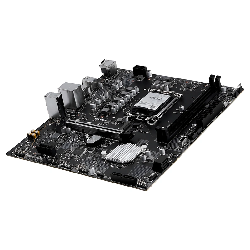 Placa Mãe MSI Pro H810M-E Socket LGA 1851 DDR5 Intel H810 2 x DDR5 UDIMM - Imagem 2