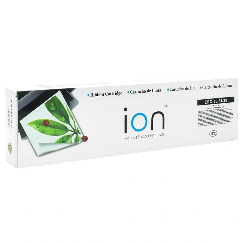 Fita para Impressora Ion ERC-303438 - Preto (Epson) S015376 Para Epson ERC-30/34/38