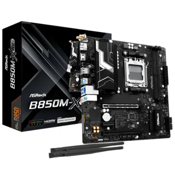 Placa Mãe ASRock B850M-X Wi-Fi R2.0 Socket AM5 DDR5 AMD B850 Micro ATX