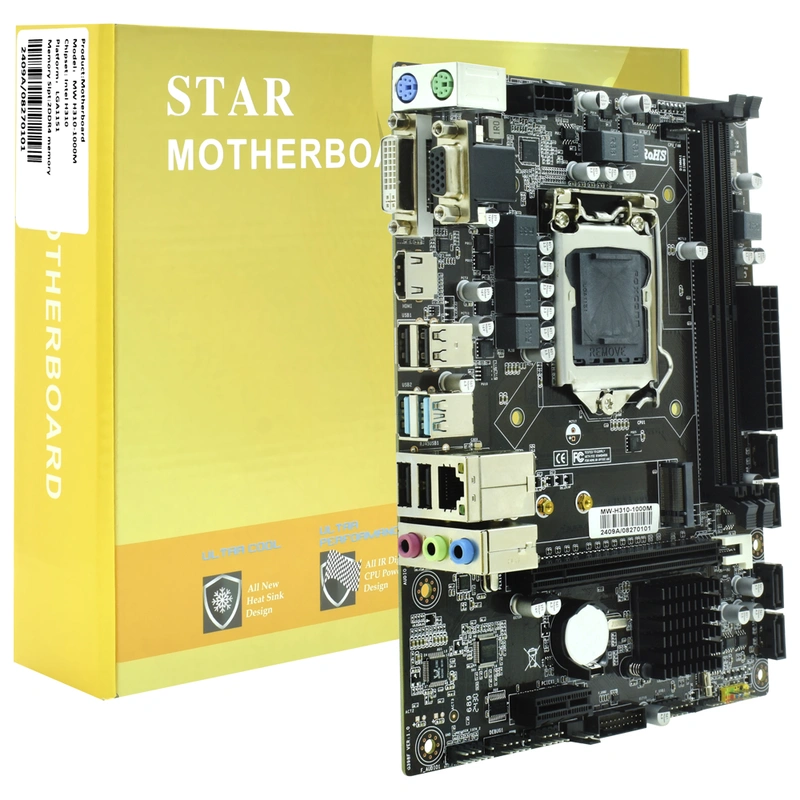 Placa Mãe STAR H310 Socket LGA 1151 VGA DDR4 Intel H310 Express Micro ATX