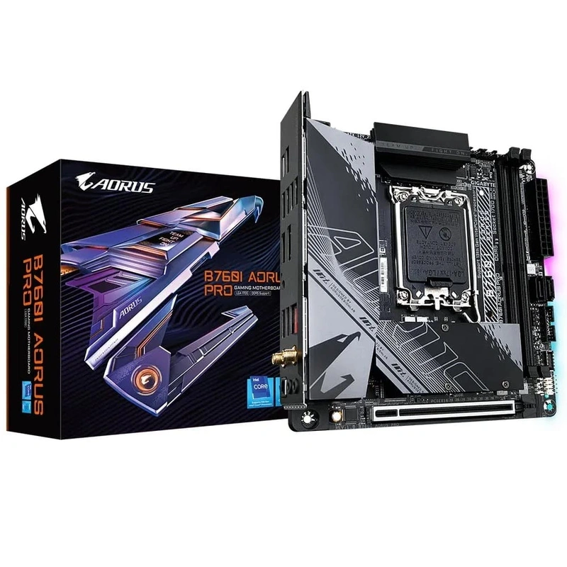 Placa Mãe Gigabyte B760I AORUS Pro Socket LGA 1700 DDR5 Intel B760 Mini-ITX