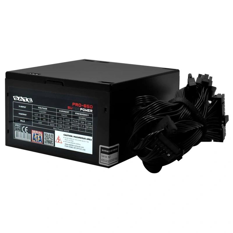 Fonte de Alimentação Satellite PRO-650 Super Power 650W ATX Não Modular - Imagem 2